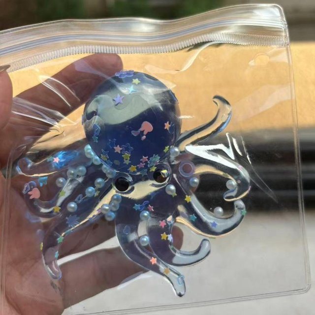 BC Pet Supplies Quetschiger Oktopus Fidget Squishes, blau - Bild 1