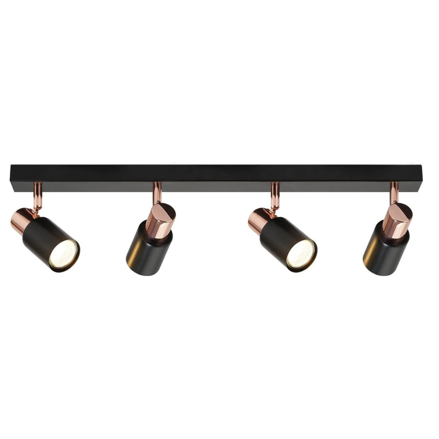 NETTLIFE Deckenstrahler aus Metall in Schwarz, dimmbar, GU10 - Bild 2