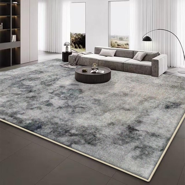 Karpetti Wohnzimmerteppich Modern Grau Gestreift, Waschbarer und Rutschfester Lounge-Teppich für Schlafzimmer und Wohnzimmer, B/T: 180 x 280 cm - Bild 1