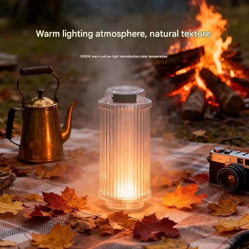 BRS Wiederaufladbare LED Campinglaterne mit 3000mAh Akku für Outdoor und Zelt - Bild 2