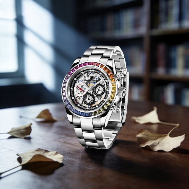 PAGANI DESIGN Armbanduhr Automatik, Edelstahl, Diamantbesetzt, Herren - Bild 1
