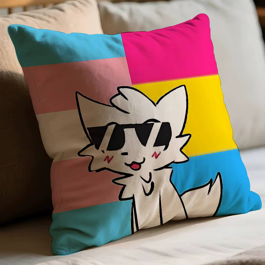 52TOYS B-boykisser Silly Cat Kissenbezug, quadratisch, Multicolour, B/B/B: 40 x 40 x 40 cm - Bild 4