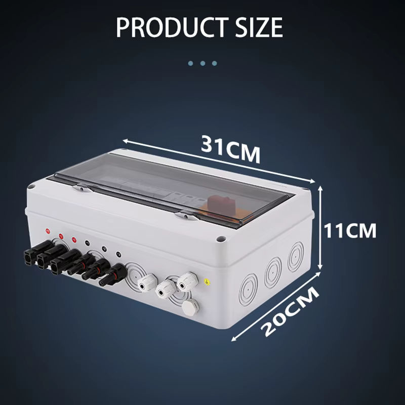 XIONGISOLAR DC Combiner Box IP65 Wasserdichter PV Solar Blitzschutz mit 3 String Trennschalter 1000V 3 Eingang 1 Ausgang - Bild 5