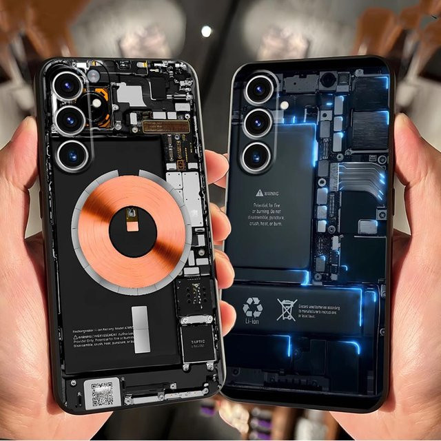 Samsung Handyhülle mit Platine Muster für Galaxy S24 S25 S23 S20 S10 S9 Note 20 Ultra und weitere Modelle - Bild 1