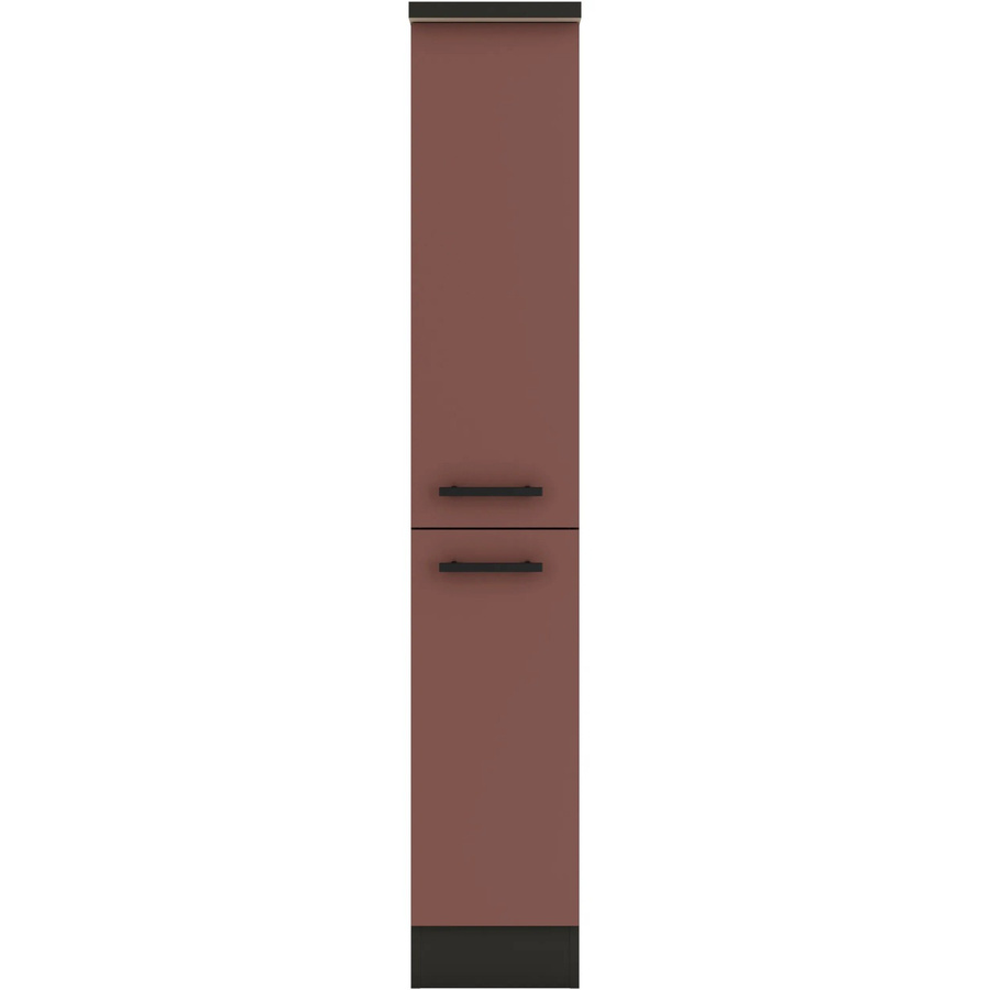OPTIFIT Nizza407 Küchen-Apothekerschrank in Rostrot mit modernem Design und melaminbeschichteter Qualitätsspanplatte, Breite: 30 cm - Bild 2