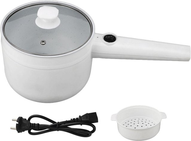 Multifunktionaler elektrischer Mini-Kochtopf von OutsideWorld mit Antihaftbeschichtung und Dampfkorb, 1,8 l, Weiß - Bild 1