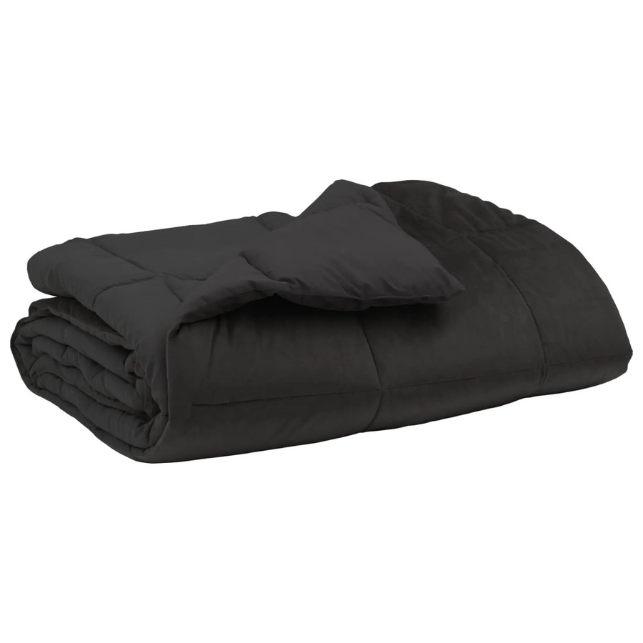 vidaXL Sommerdecke aus Mikrofaser in Anthrazit, B/T: 200 x 200 cm - Bild 2