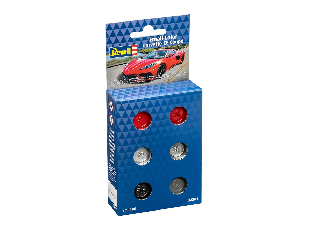 Revell Corvette C8 Coupé Email Color Set, 6-teiliges Set - Bild 2