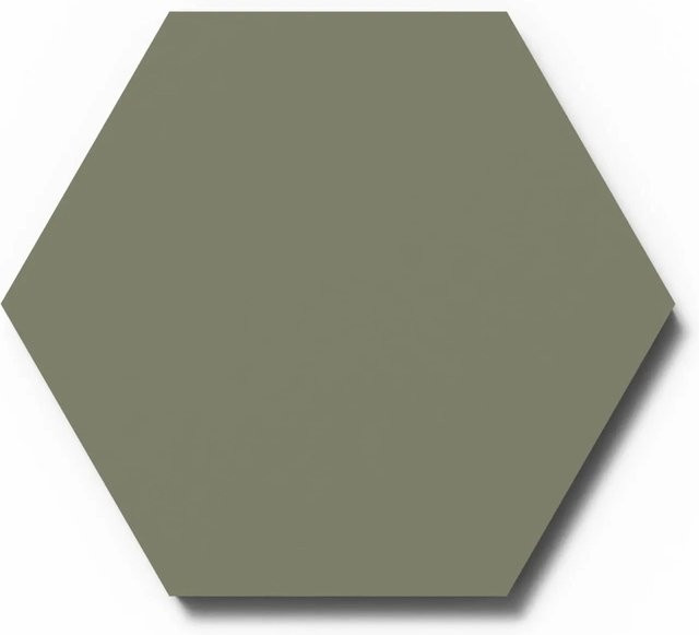 Denpanels Designpaneel Hexagon Olive Lino Green aus MDF, 3 Stück, B/H: 25 x 25 cm - Bild 1