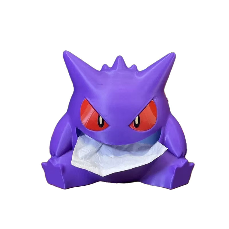 Aoger Pokemon Gengar Taschentuchbox aus Kunststoff, lila, 3D Anime Design Schreibtisch-Dekoration - Bild 6