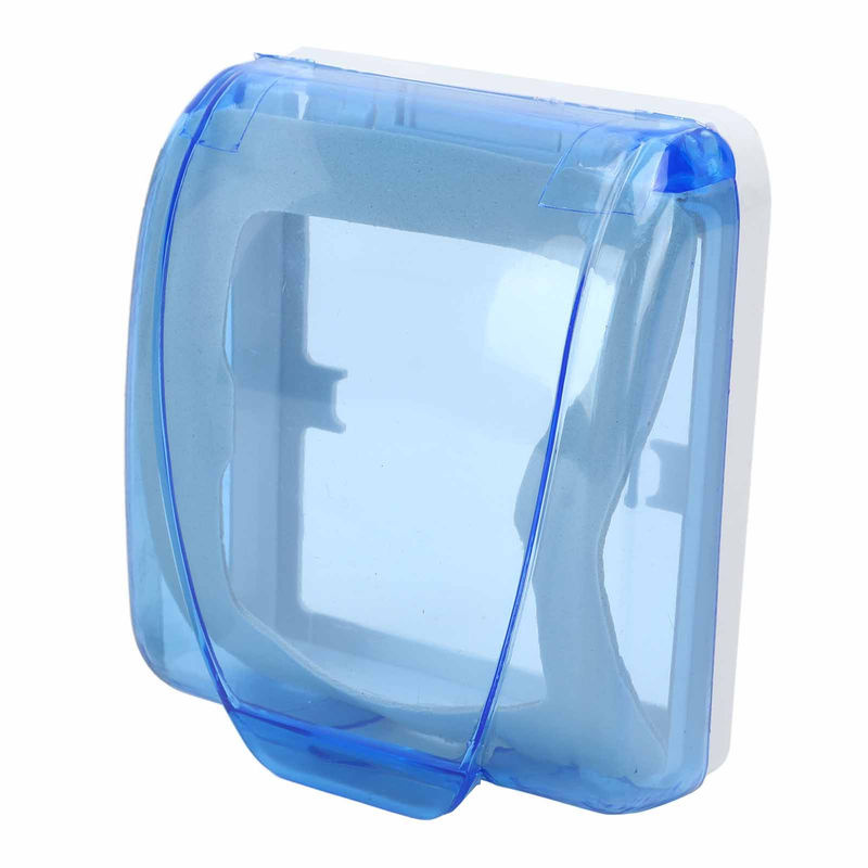 OutsideWorld Wasserdichte Schutzbox für Universal 86 Typ Steckdosen und Wandschalter, Transparent Blau - Bild 8