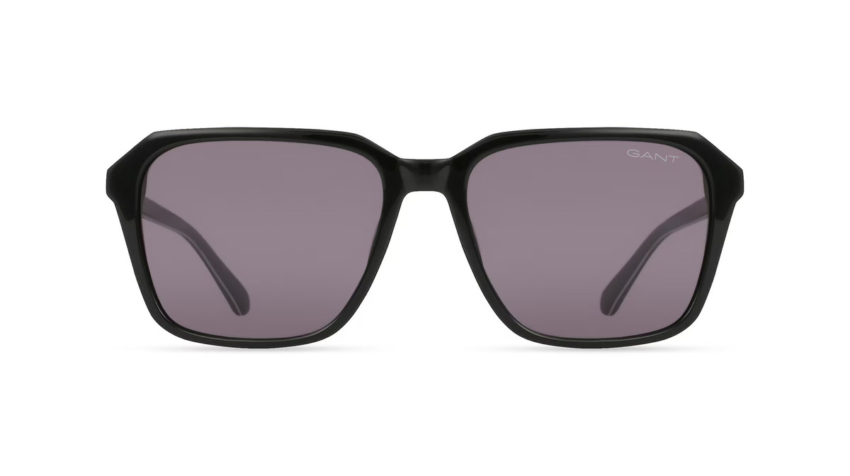 Gant GA7214 Sonnenbrille, Herren, Vollrand, quadratisch, Kunststoff, schwarz, grau - Bild 1