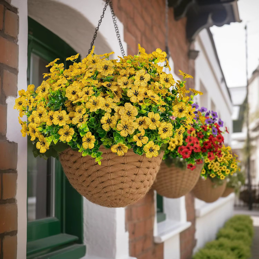 Künstliche Kirschblüten und Gänseblümchen aus Seide und Kunststoff in Rot und Multicolor für deine Dekoration von Vase, Haus, Garten oder Hochzeit von smr - Bild 3