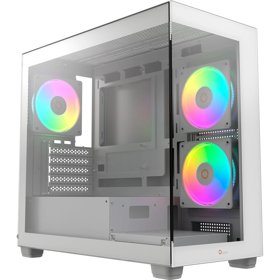 Ocypus Gamma C50 ARGB Tower-Gehäuse in Weiß für Micro-ATX - Bild 1