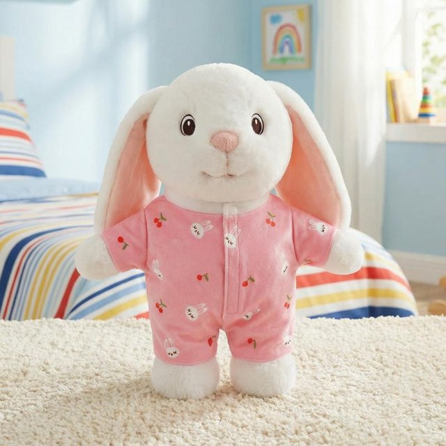Yiran Health & Beauty Niedlicher Pyjama Teddybär Plüschtier, 28cm, Rosa - Bild 1