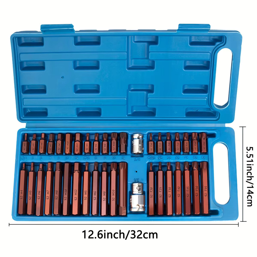 40-teiliges Stern-Bit-Set aus S2-Stahl, magnetisches Torx-Schraubendreher-Bit-Set in Braun - Bild 7