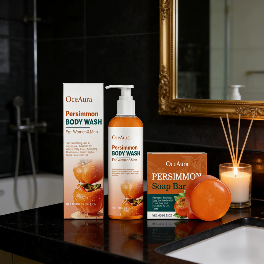 OceAura Persimmon Duschgel-Set, Unisex - Bild 3