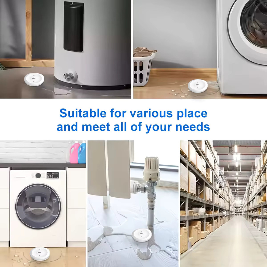 ZigBee 3.0 Smart-Wassersensor für Tuya und Smart Life App, Hochwasser-Leckage-Detektor mit Alarmfunktion, Farbe: Weiß, Zigbee-Gateway erforderlich - Bild 5