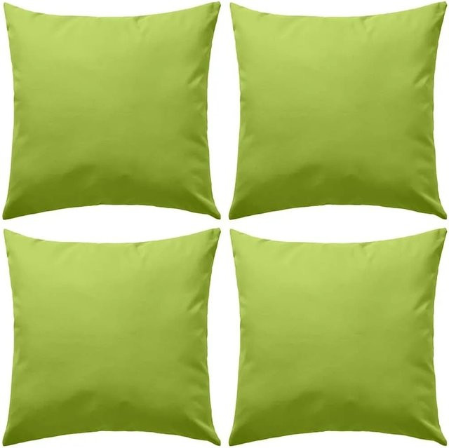 vidaXL Gartenkissen 4er Set Apfelgrün B/B/H: 45 x 45 x 4 cm - Bild 1