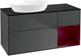 V&B Waschtischunterschrank Finion, Breite: 120 cm, Tiefe: 50,1 cm, Höhe: 50,1 cm, lackiert, matt blau - Bild 1