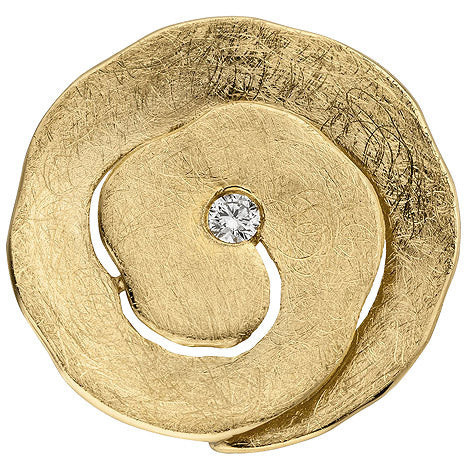 Colfem Anhänger 585 Gelbgold, eismatt, Diamant, Damen - Bild 1