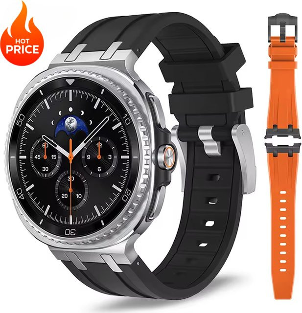 FancyWrist Uhrenarmband Kautschuk, Schwarz, Herren - Bild 1