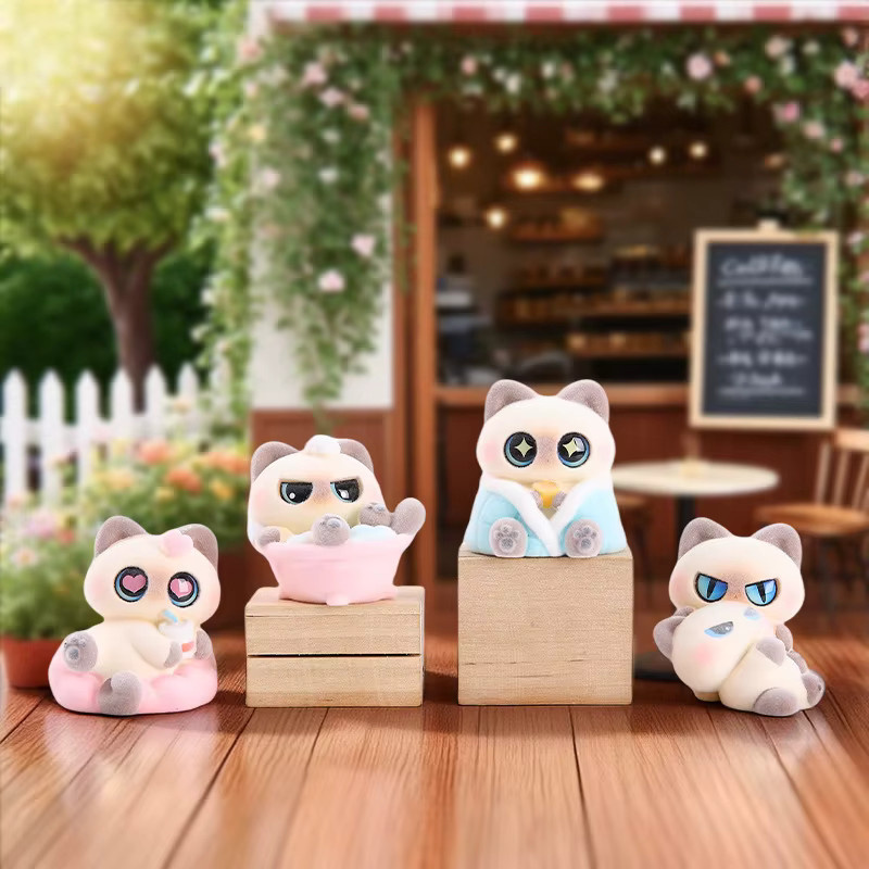52TOYS Unmarkierte Siamesische Katze Blind Box, Plüsch, Bunt - Bild 1
