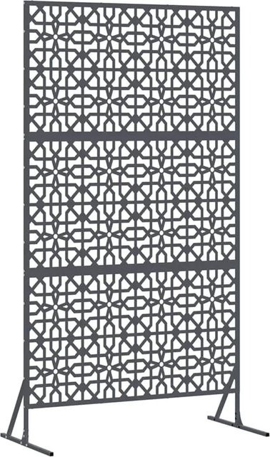 vidaXL Sichtschutz Paravent aus Stahl in Anthrazit, B/T/H: 100 x 50 x 180 cm - Bild 1
