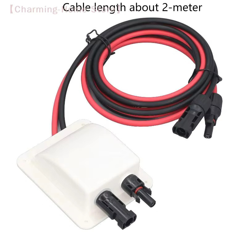 Wetterfeste Solarstecker-Eingangsverschraubung mit Verlängerungskabel, IP68 wasserdichtes Gehäuse für Wohnmobile, Dach und PV-System, Farbe: Weiß - Bild 6
