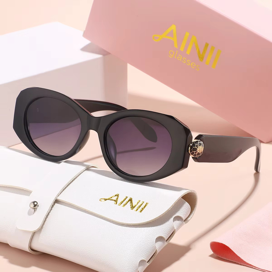 AINII Sonnenbrille, Vollrand, Kunststoff, Schwarz, Unisex - Bild 2