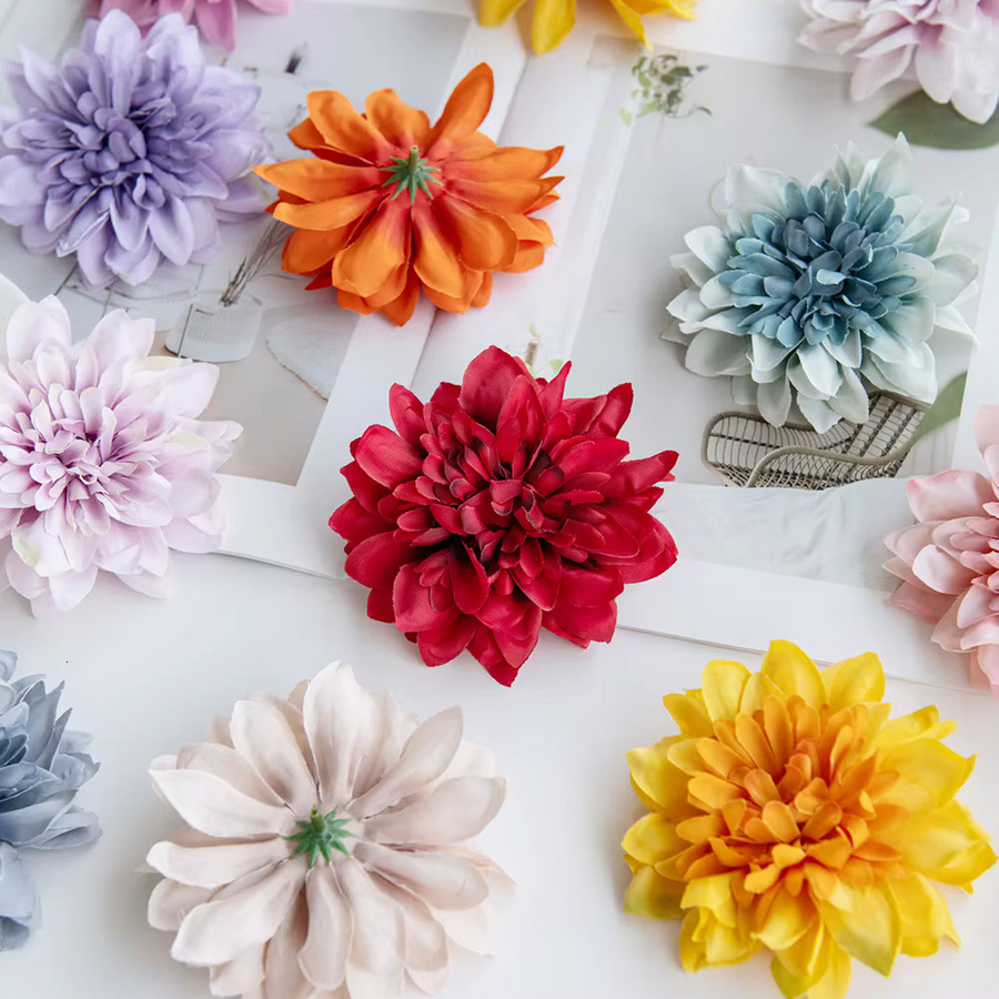 ZQCY Künstliche Rosenblüten in Multicolour aus Textil für Hochzeiten und DIY-Dekorationen, 10 Stück - Bild 5