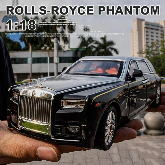 Maisto Rolls Royce Phantom, Modell Auto, 1:18, Metall, mit Licht und Sound - Bild 1