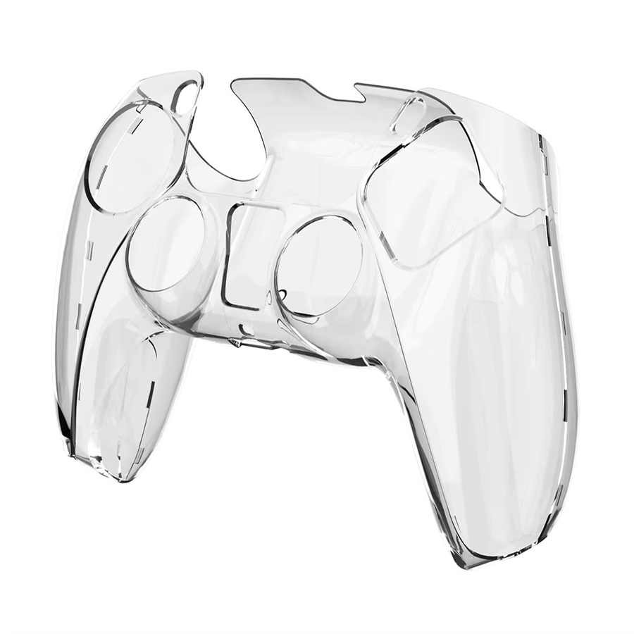 APWIKOGER Ultra schlanke Schutzhülle aus klarem PC für PS5 DualSense Controller in Transparent und Blau - Bild 2