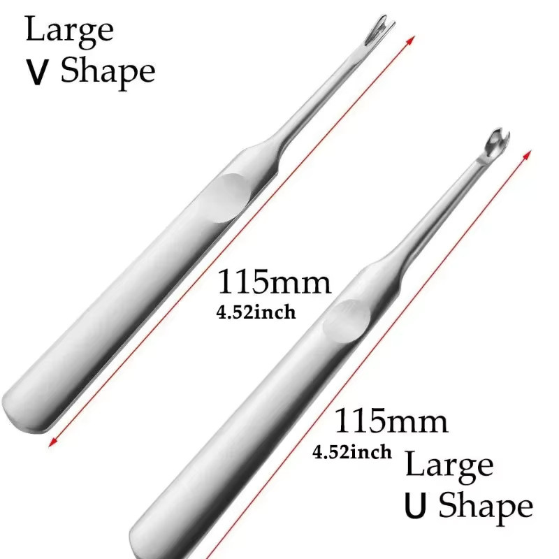 4-teiliges Leder-Näh- und Schärfwerkzeug-Set in Silber für Handarbeit mit U- und V-förmigen Rillen- und Lochstanzen sowie Kantenabschägern - Bild 2