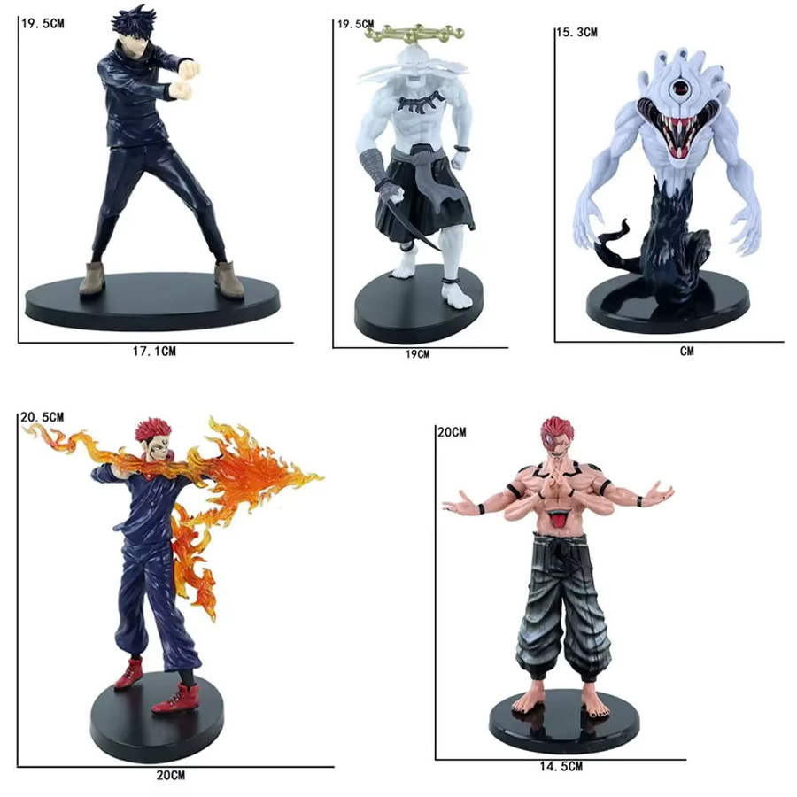 Bandai Jujutsu Kaisen, 6-teiliges Set, Figurenmodelle, PVC-Modellpuppen - Bild 4