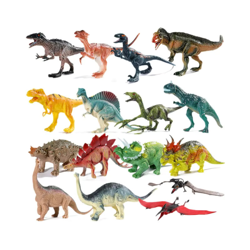 RTBXF Dinosaurier-Spielzeugset, Gummi, Dinosaurier, Tiere, Bunt / Mehrfarbig - Bild 5