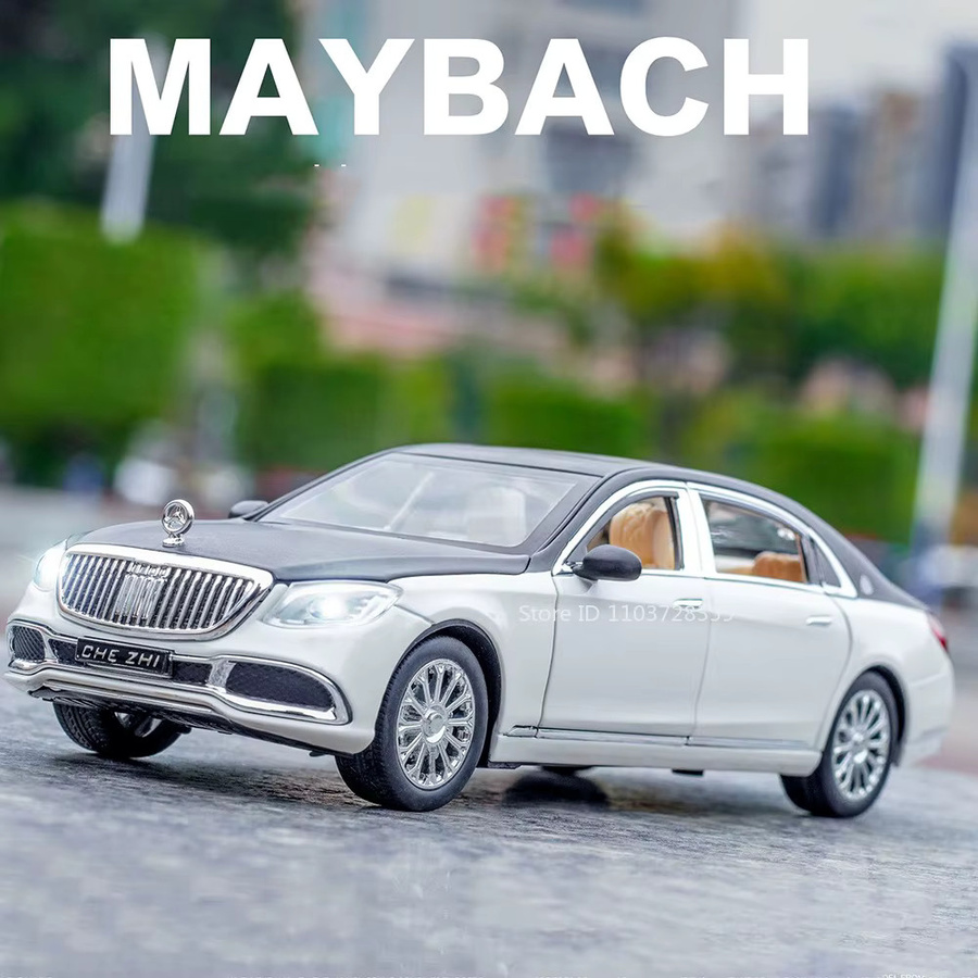 MAKEDA S600 62S Automodell, Maßstab 1:24, Metalldruckguss, mit Licht und Sound - Bild 5