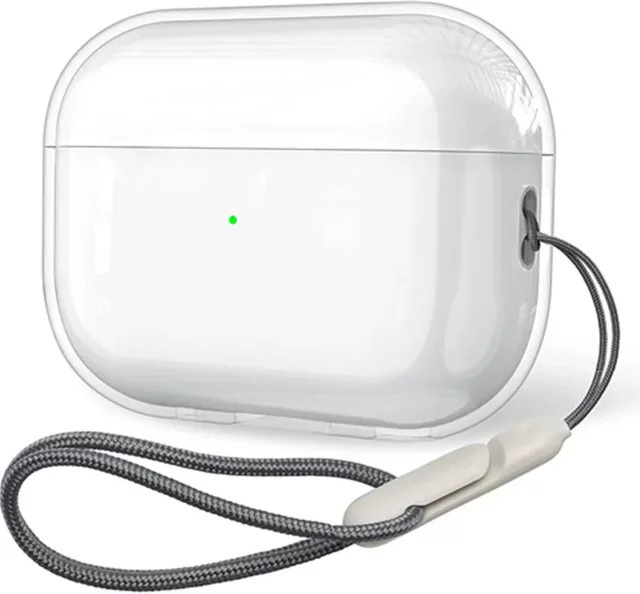 Transparente TPU-Schutzhülle mit Trageband für Apple AirPods Pro und AirPods 4 Generationen - Bild 1
