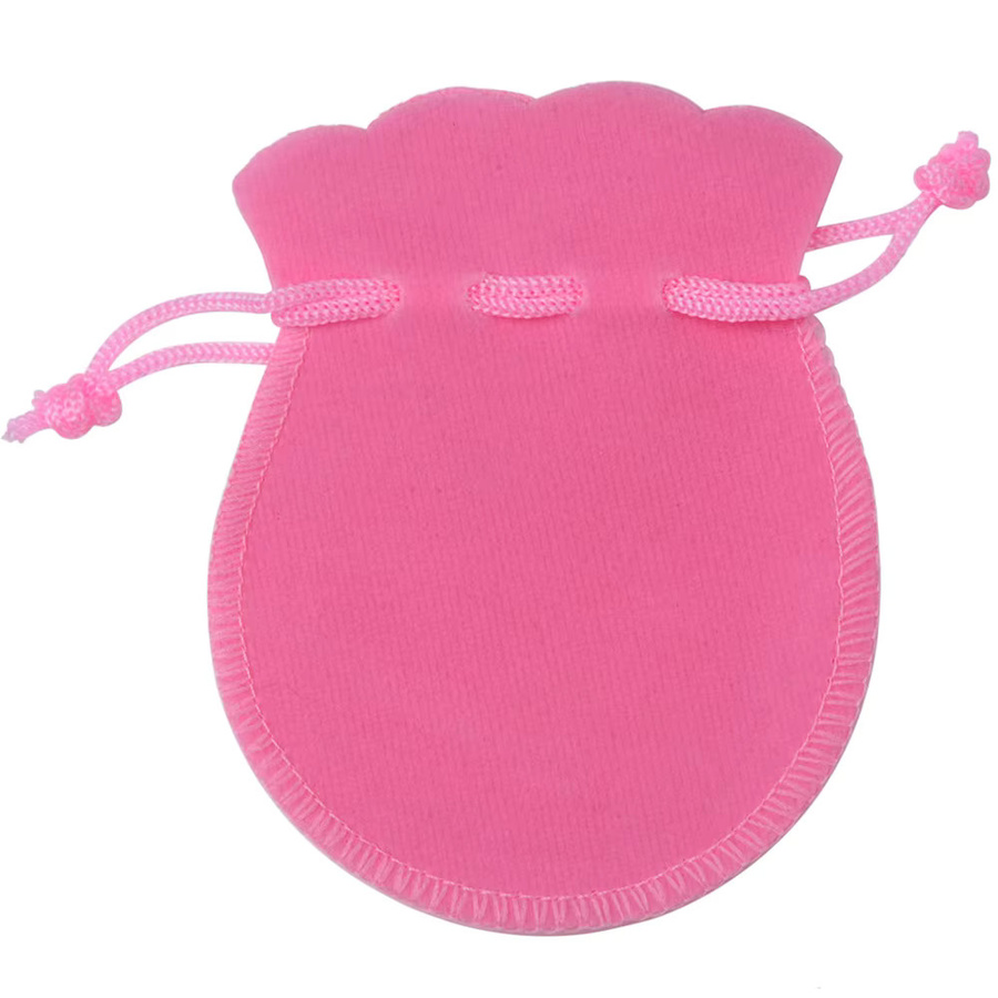Chanfar Samtbeutel mit Kordelzug in Calabash-Form für Geschenke, 10 Stück, Farben: Weiß, Rot, Schwarz, Rosa, Maße: 7 x 9 cm und 9 x 12 cm - Bild 2