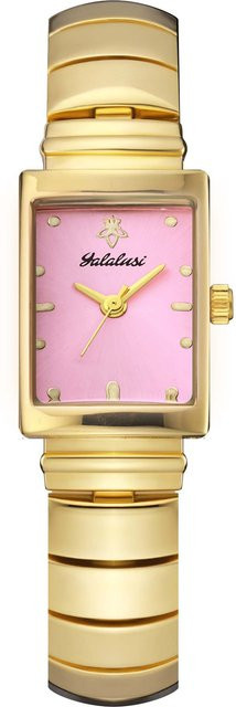 YaLaLuSi Armbanduhr, Damen, Quarz, Edelstahl, eckig, Silber, Weiß - Bild 1