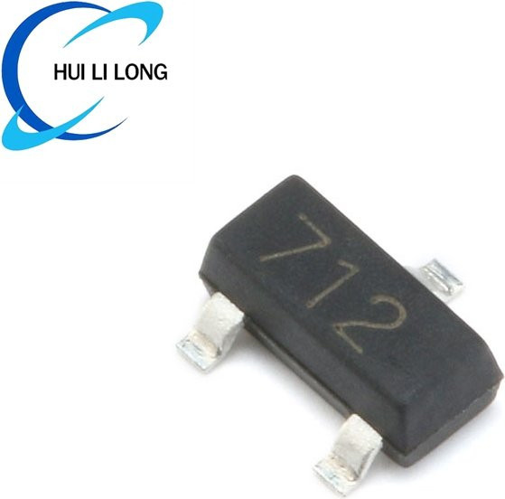 SM712 TVS-Schutzdiode für asymmetrischen RS485-Schutz, SOT-23 Gehäuse, Schwarz - Bild 1