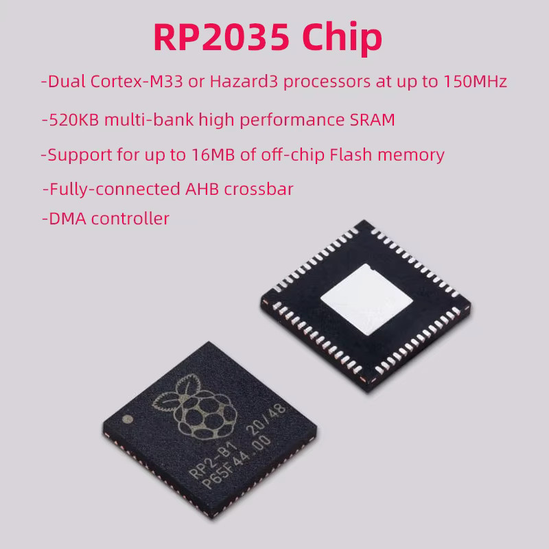 Raspberry Pi Pico 2 2W Mikrocontroller Board mit RP2350 Prozessor und Wi-Fi - Bild 2