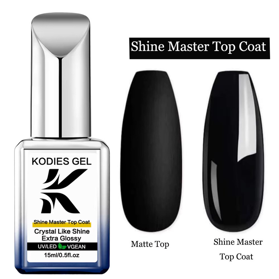 KODIES GEL Master Shine Top, UV Gel Top Coat, Glänzend - Bild 4