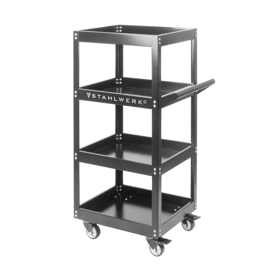 STAHLWERK Werkzeugwagen ST 875 aus Stahl in Schwarz, B/T/H: 111,5 x 62,0 x 43,0 cm - Bild 2