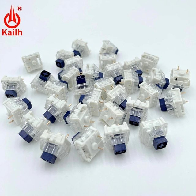 Kailh Marineblau Box Schalter Clicky Taktil für mechanische Tastaturen kompatibel mit Cherry MX RGB SMD 3-Pin - Bild 1