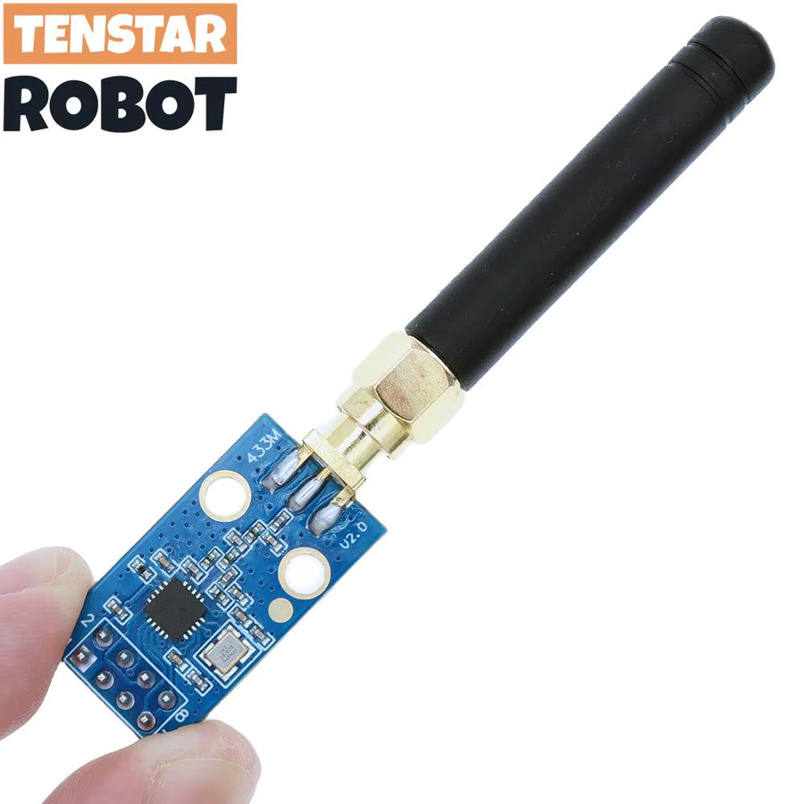 TENSTAR CC1101 433 MHz Funkmodul mit SMA 50 cm Antenne Wireless-Transceiver-Modul in Blau - Bild 2