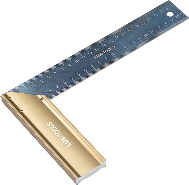 LUX-TOOLS Anschlagwinkel aus Stahl in Silber, Länge: 250 mm - Bild 1
