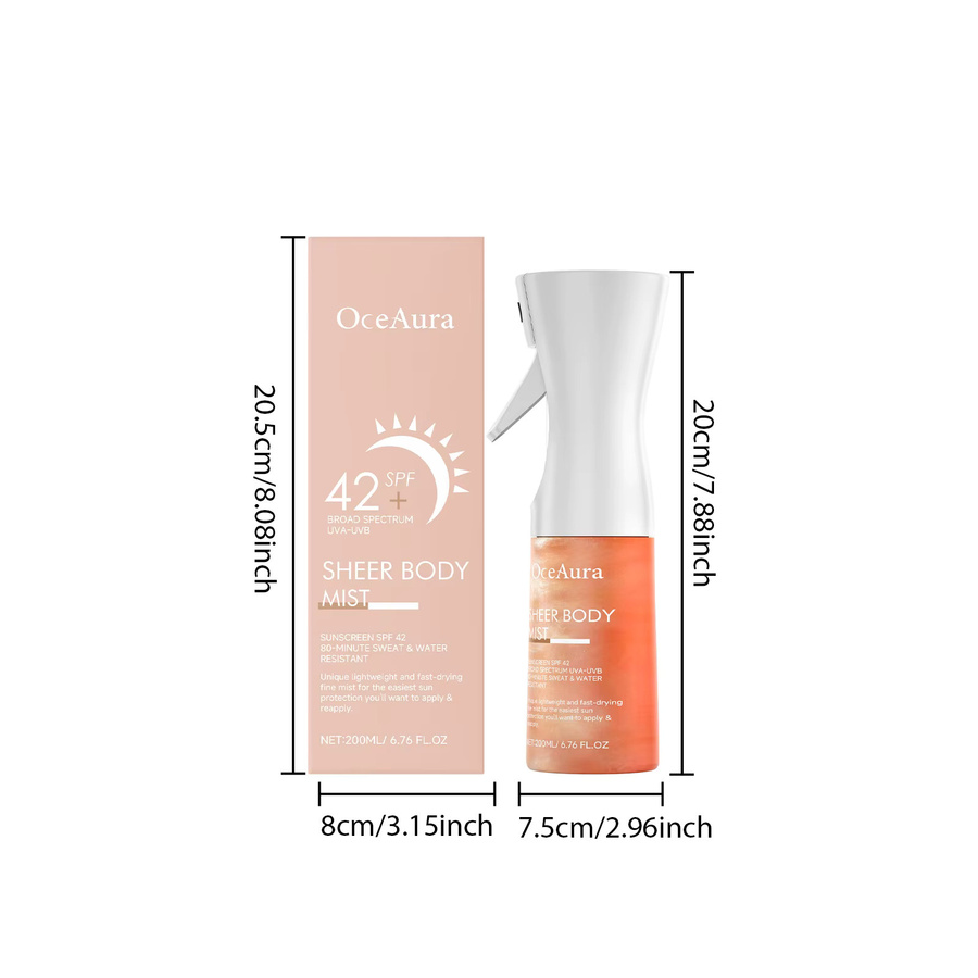 OceAura Sonnenschutzspray für den Körper, LSF 42, 200 ml, Unisex - Bild 3
