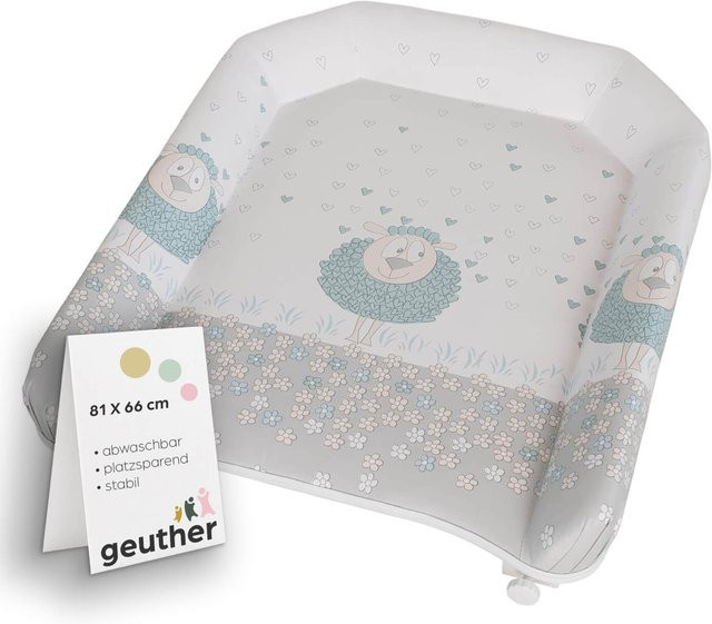 Geuther Wickelplatte für Kinderbett mit erhöhtem Rand in Multicolour, Breite: 66 cm - Bild 1