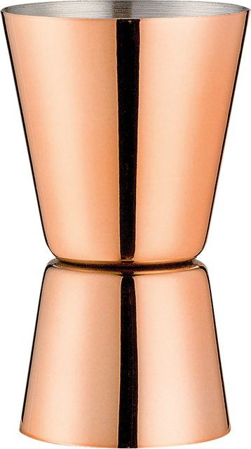 Cilio Jigger Barmaß aus Edelstahl in Gold, Rot oder Braun, B/T/H: 12,0 x 6,0 x 3,3 cm - Bild 1